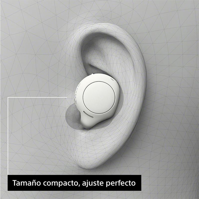 Audífonos Inalámbrico Estilo Tapón Blanco Sony   