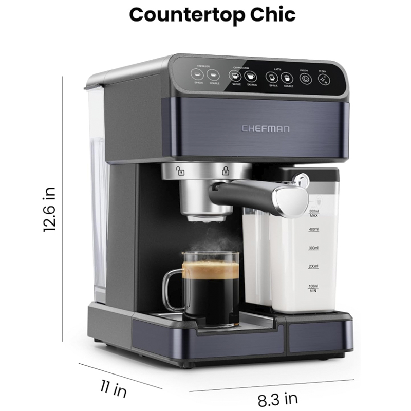 Cafetera Pro Plus Pro 6 en 1  1.8 Litros Negra Chefman