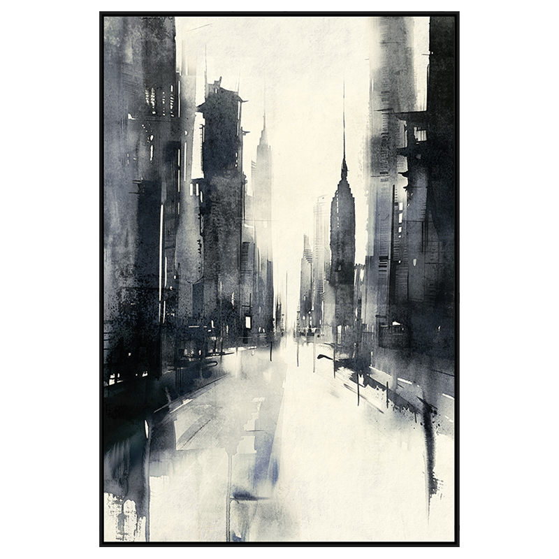 Cuadro City Gris 80x120cm