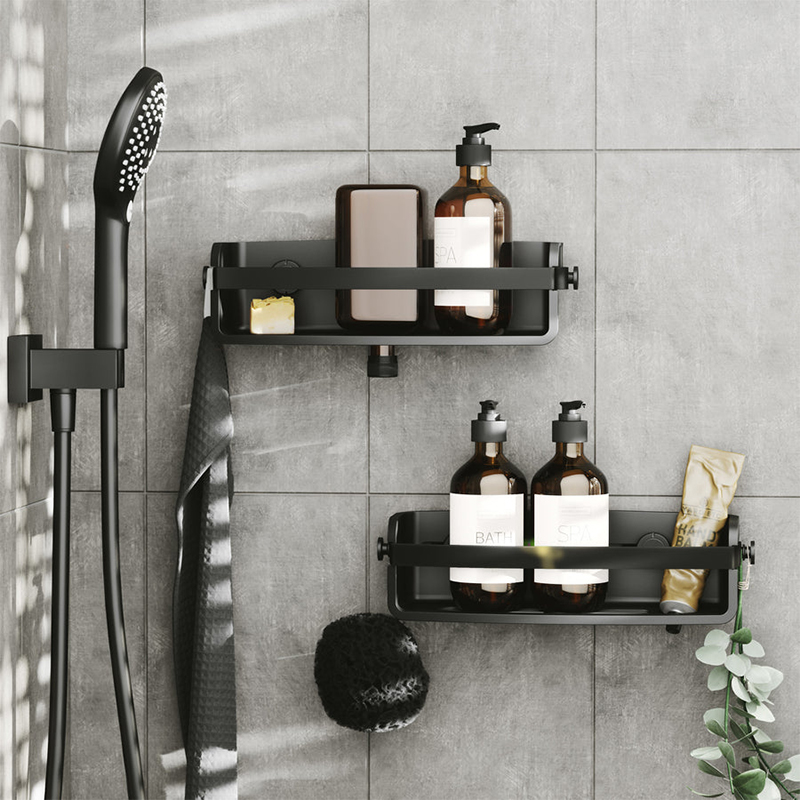 Organizador de Baño Flex Negro Adhesivo Umbra