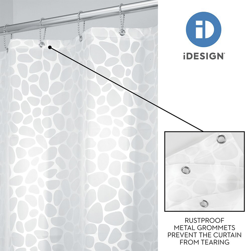 Cortina para Baño 183x183cm Piedras Interdesign