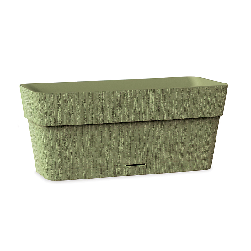 Macetero Ethica Verde Oliva 30x13cm Stefanplast