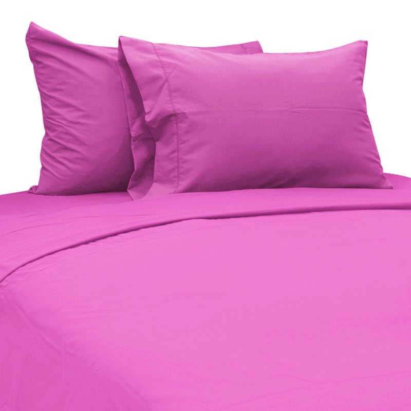 Sábana Fucsia Cotton Touch Chateau