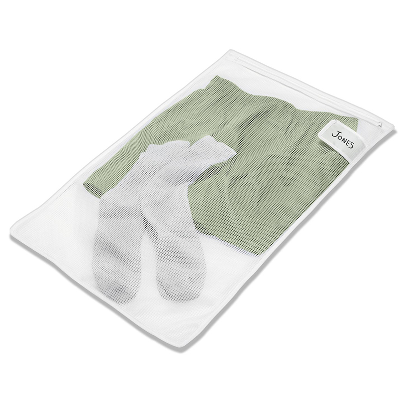 Home Basics - Bolsa de lavandería para lavadora (blanca), bolsa de  lavandería de malla para lencería con cremallera | Bolsas de lavadora para