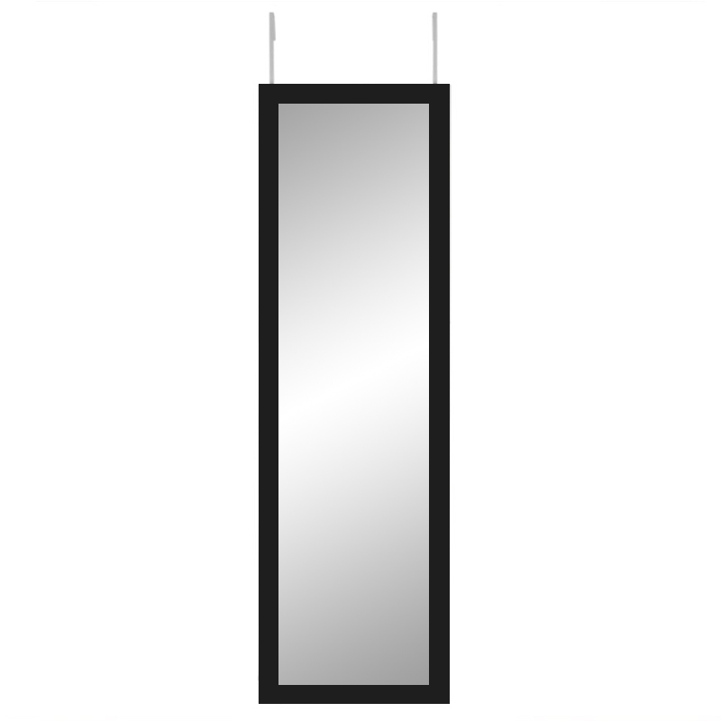 Espejo Para Puerta Negro 33,8 X 85 Cm