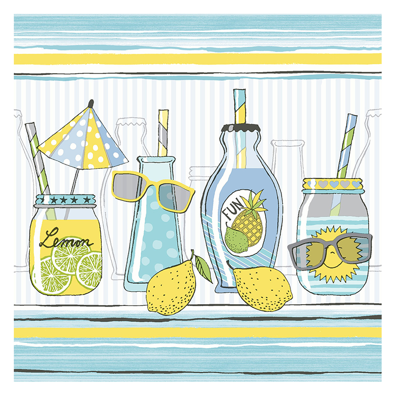 Servilleta Lemonade 33x33cm 20 Unidades