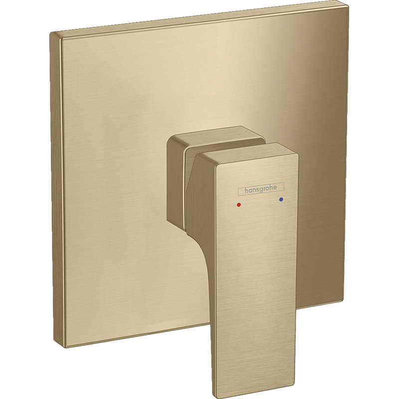 Mezclador Monomando con Manecilla Plana Bronce Metropol Hansgrohe