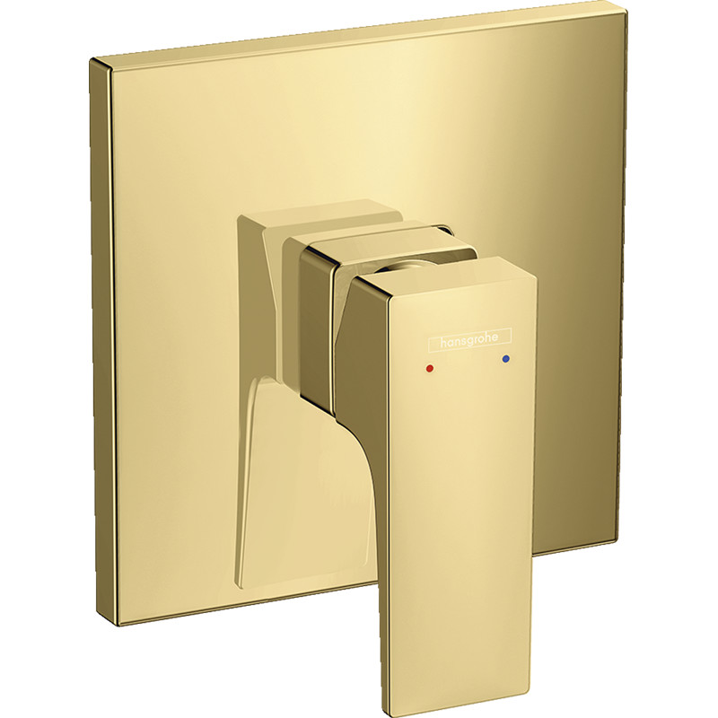 Mezclador Monomando con Manecilla Plana Oro Metropol Hansgrohe