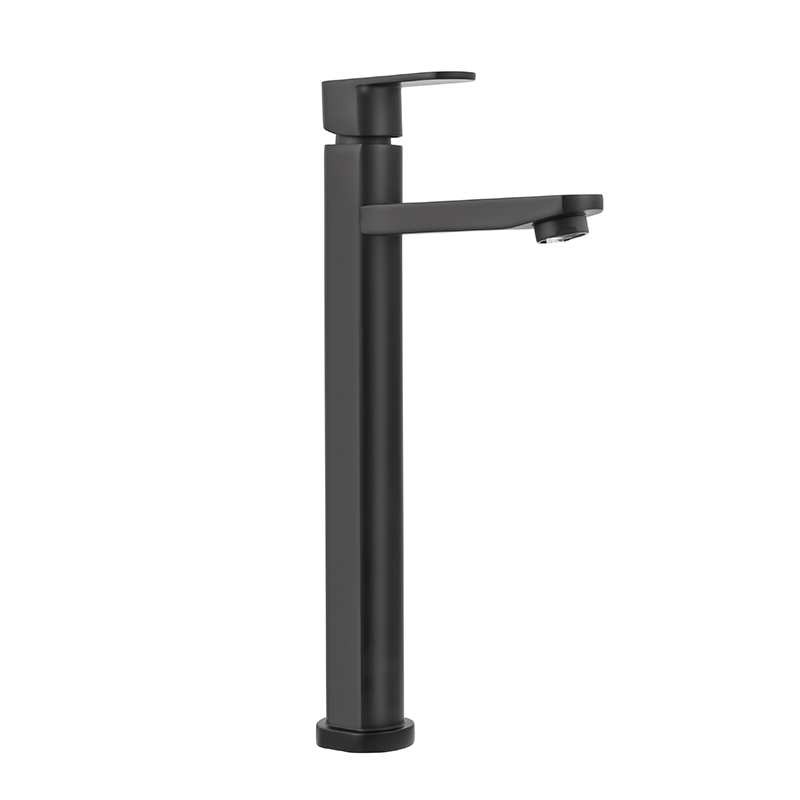 Grifería Llave Tivoli Alta para Lavamanos de 31cm  Negro Mate Vitta