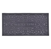 Alfombra de Caucho Welcome Gris  75x45cm