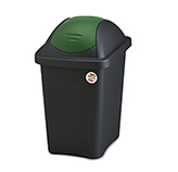 Tacho Multipat Negro Verde 30 Litros Stefanplast