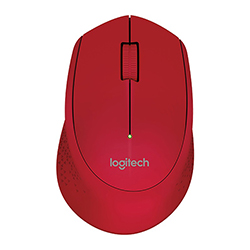 Mouse Logitech Inalambrico M280 2.4Ghz Usb Rojo
