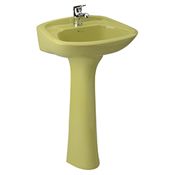 Lavabo Ferrara Verde con Pedestal