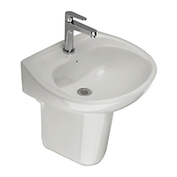 Lavabo Gala con Medio Pedestal E207 FV