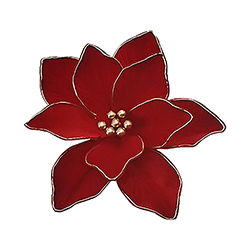 Pick Flor Rojo Oro