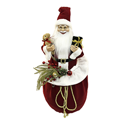 Santa Claus en bolsa de Regalo  65cm con Música 