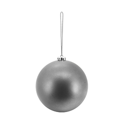 Bola Navideña Plata Mate 15cm