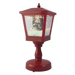 Farol Musical de Mesa Santa con Nieve 32cm