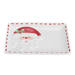 Plato Rectangular Santa 21x13cm