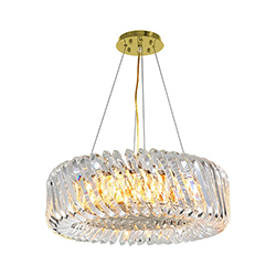 Lámpara de Techo Windsor Oro Cristal 40x100cm 3xE14