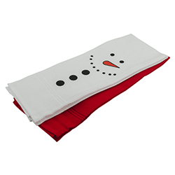 Set de Limpión Muñeco de Nieve Blanco Rojo