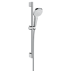 Barra con Ducha Croma Select E Blanco Cromo Hansgrohe