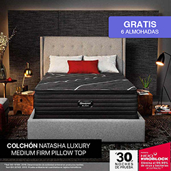 Colchón Natasha Luxury Medium Firm Pillow Top 160x200cm Simmons