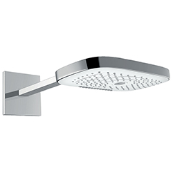 Cabeza de Ducha Raindance Select S 300 de 3 Funciones con Brazo Blanca Cromo Hansgrohe