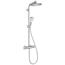 Grifería Ducha con Barra Crometta S 240 1jet con Termostato Hansgrohe