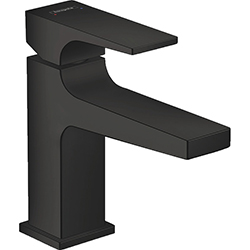 Grifería Monomando para Lavamanos 15.6cm Negra Mate Metropol 100 Hansgrohe