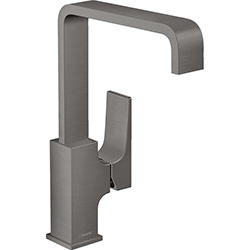 Grifería Monomando para Lavamanos 28.6cm Negra Cromo Bar Metropol 230 Hansgrohe