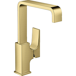 Grifería Monomando para Lavamanos 28.6cm Oro Bar Metropol 230 Hansgrohe