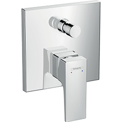 Mezclador Monomando con Manecilla Plana Cromo Metropol Hansgrohe