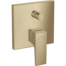 Mezclador Monomando con Manecilla Plana Bronce Metropol Hansgrohe