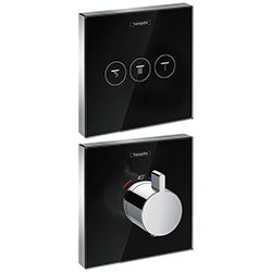 Shower Select para Ducha de 3 Funciones Glass Negro Hansgrohe