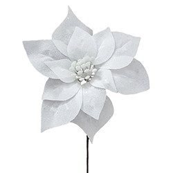 Pick Flor Escarchado Blanco