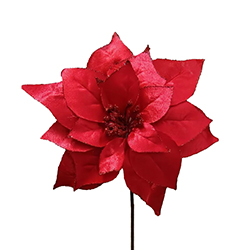 Pick Flor Satín Rojo 24cm